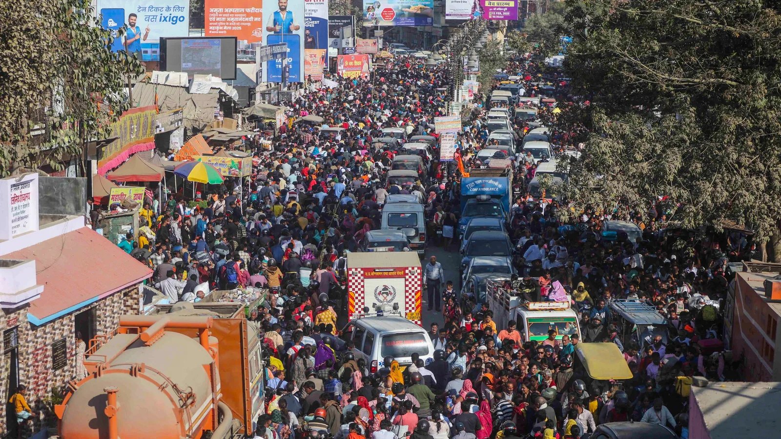 Prayagraj Mahakumbh 2025 Traffic Jam