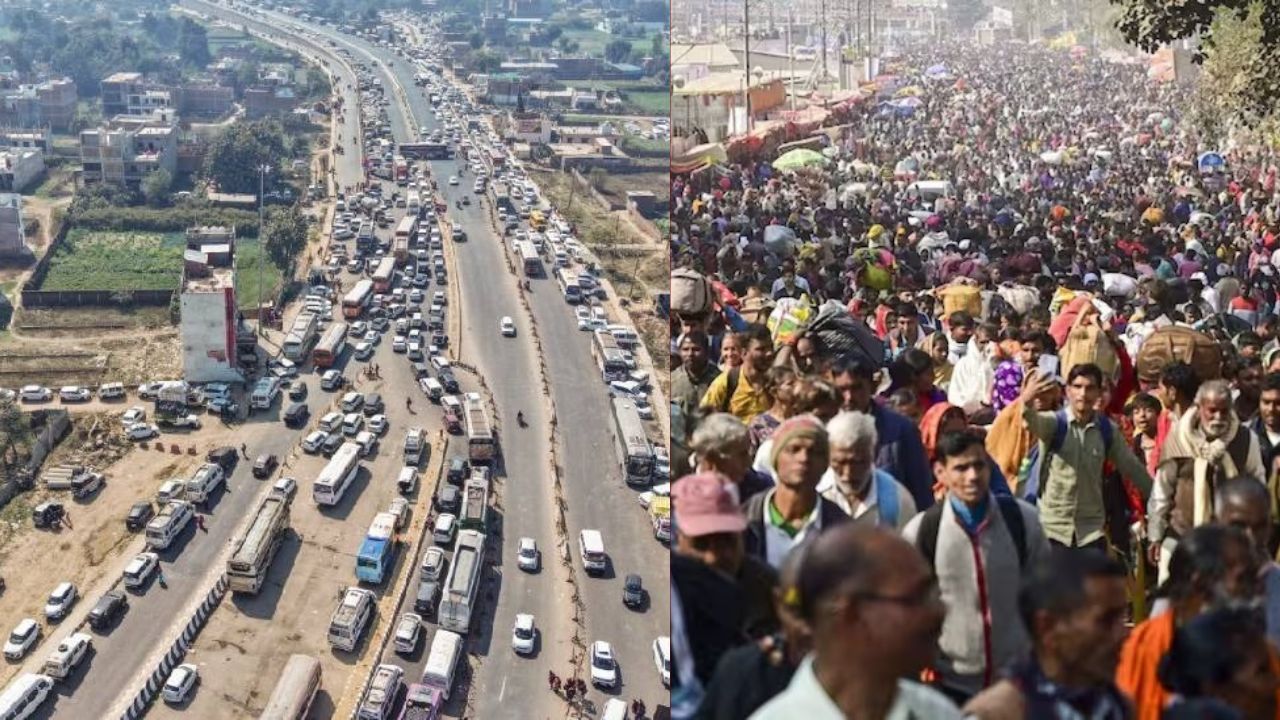 Prayagraj Mahakumbh 2025 Traffic Jam