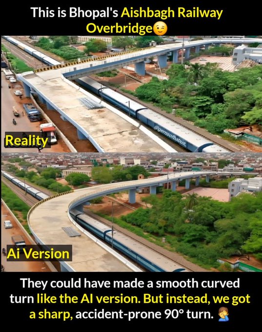 90 degree bridge, Bhopal bridge redesign, Bhopal bridge, Bhopal dangerous bridge, Bhopal 90 degree bridge, dangerous bridge design