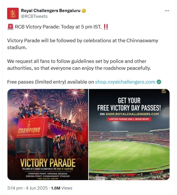 Bangalore stampede, RCB victory parade, Virat Kohli, Karnataka government report, Chinnaswamy stadium, IPL 2025