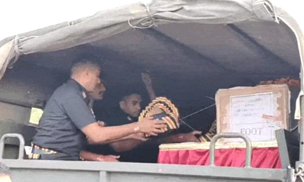 Martyr Hariom Nagar, Agniveer Hariom Rajgarh, Leh Avalanche Martyr, Rajgarh Martyr Last Journey, Military Honors Last Rites, Martyr Hariom Nagar Funeral