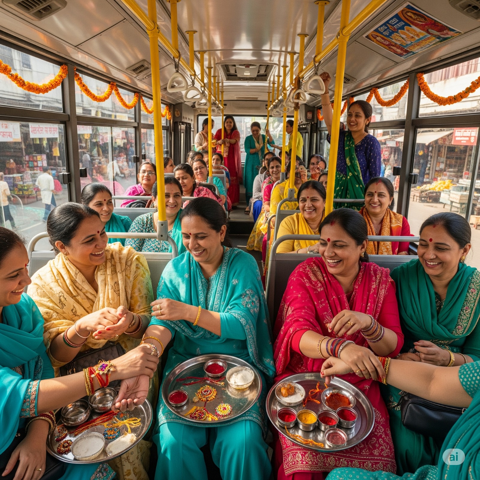 Raksha Bandhan 2025, Rakshabandhan free bus service, free bus on Raksha Bandhan, UP free bus service, free bus for women, free bus for sisters, Happy Raksha Bandhan, Uttar Pradesh, Madhya Pradesh, Rajasthan, Bihar, Delhi,
